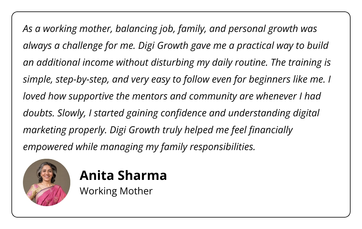 Anita Sharma Working Mother